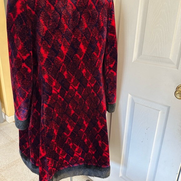 1970s GIVENCHY for Bergdorf Goodman 70s faux fur Maxi coat M - Picture 11 of 13